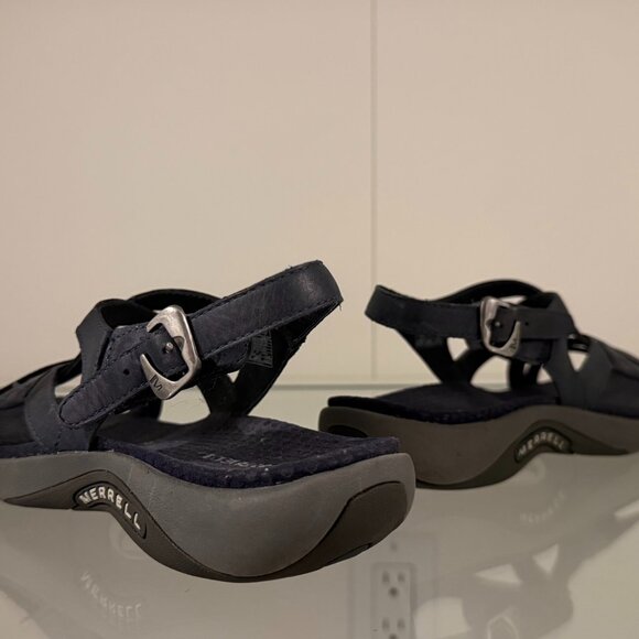Merrell Leather Walking Sandal Deep grayish blue - Picture 1 of 4